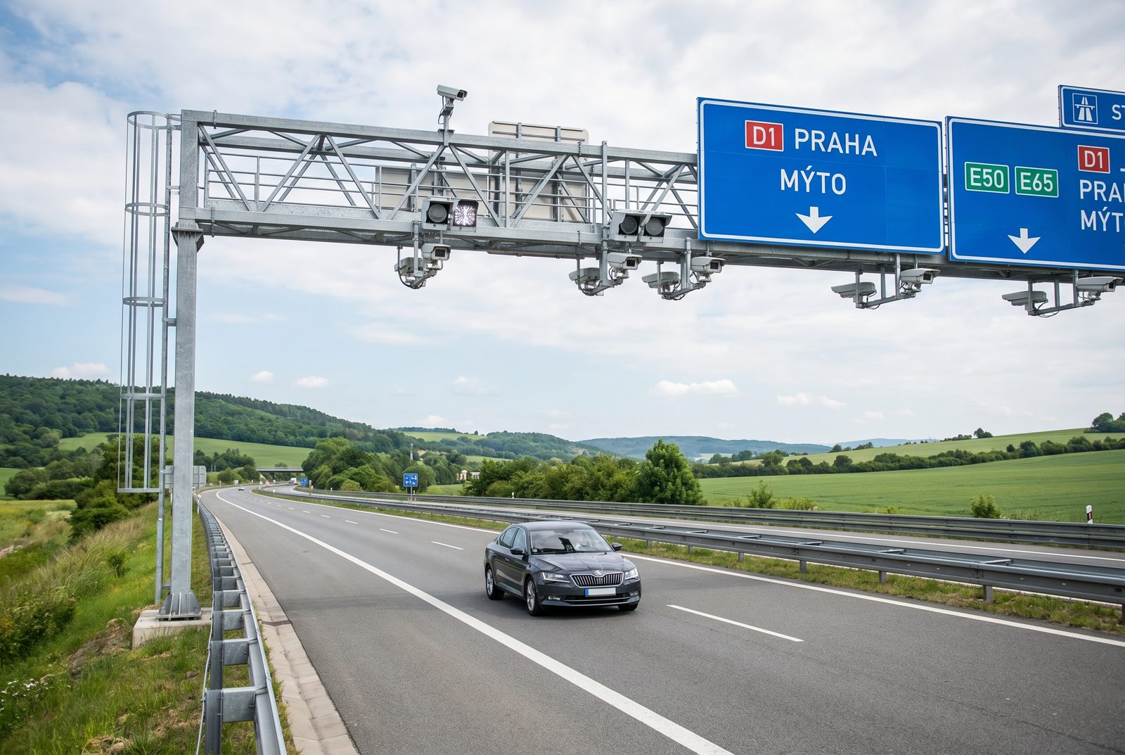 Kontrolní brána na dálnici